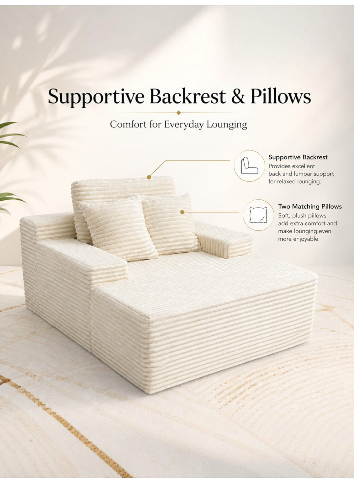 Lounge Sofa Chair – Beige