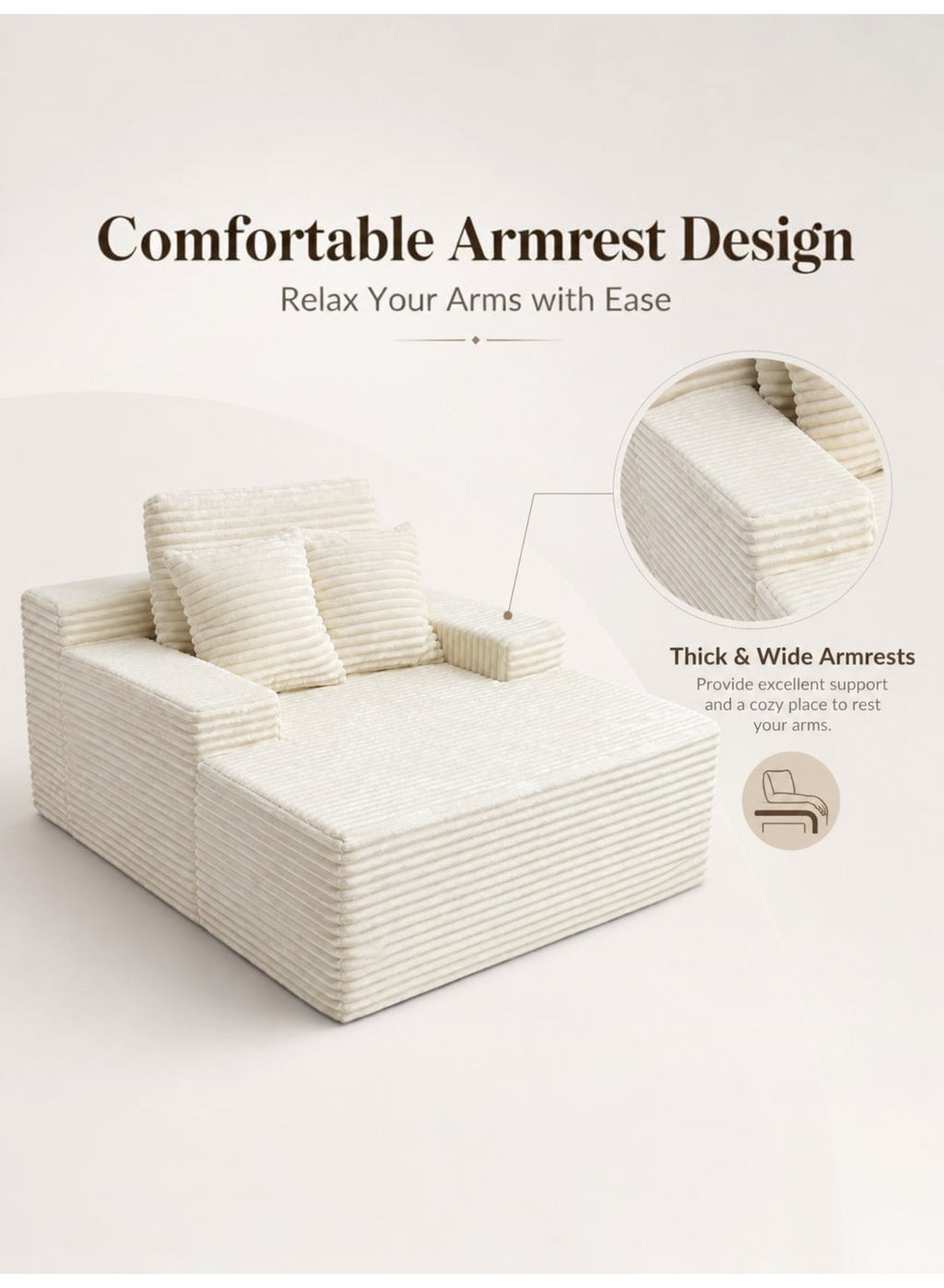 Lounge Sofa Chair – Beige