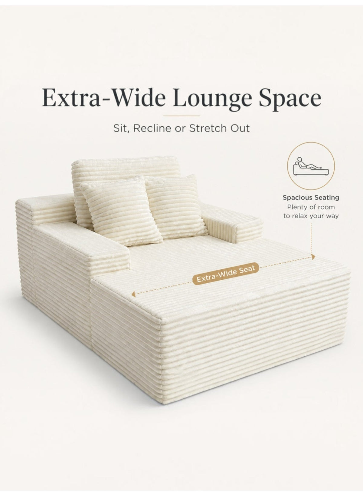 Lounge Sofa Chair – Beige