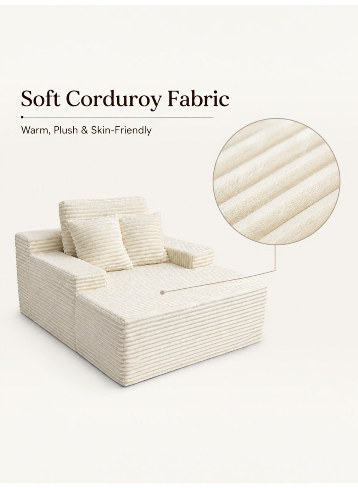 Lounge Sofa Chair – Beige
